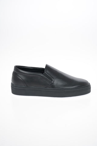 COLLEZIONI Leather Slip On Sneakers