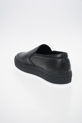 COLLEZIONI Leather Slip On Sneakers