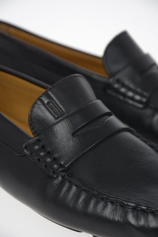 COLLEZIONI Leather Driver Loafers