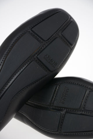 COLLEZIONI Leather Driver Loafers