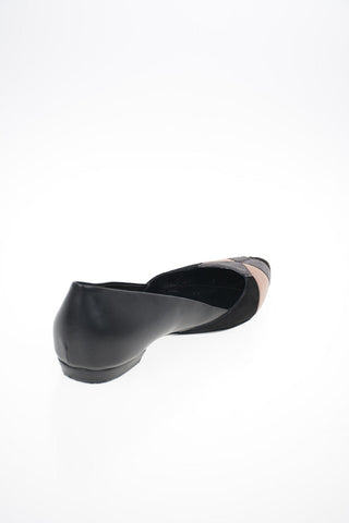 GIORGIO ARMANI Suede Leather D’orsay flats 