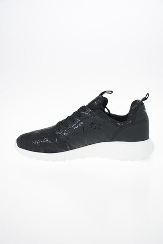 EA7 EMPORIO Floral-Print Fabric Sneakers