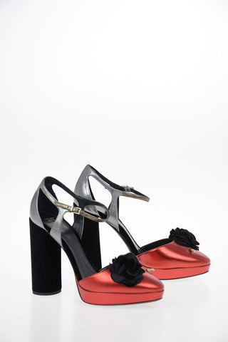 GIORGIO ARMANI 12cm Leather Ankle-Strap Pumps