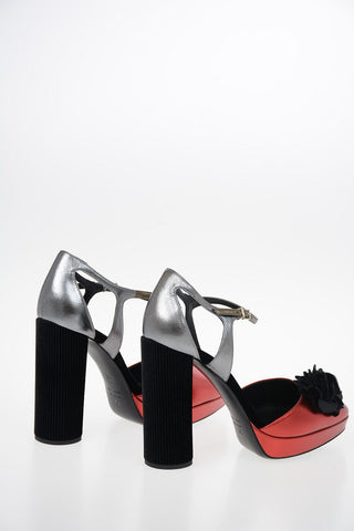 GIORGIO ARMANI 12cm Leather Ankle-Strap Pumps