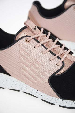 EA7 EMPORIO Faux Leather Sneakers