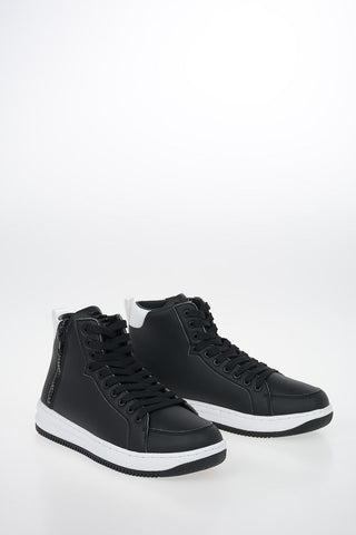 EA7 EMPORIO Faux Leather High Top Sneakers