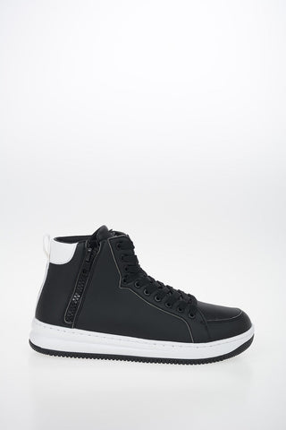 EA7 EMPORIO Faux Leather High Top Sneakers