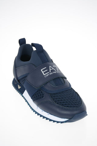 EA7 EMPORIO Fabric and Leather Sneakers