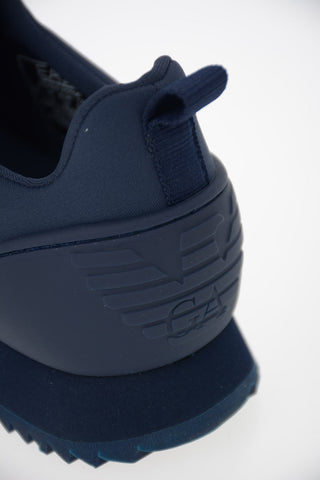 EA7 EMPORIO Fabric and Leather Sneakers