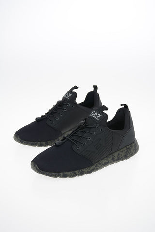 EA7 EMPORIO Mesh and Rubber Insert Sneakers