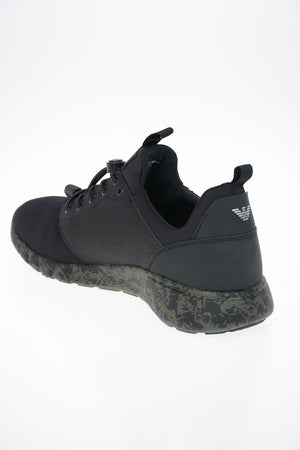 EA7 EMPORIO Mesh and Rubber Insert Sneakers
