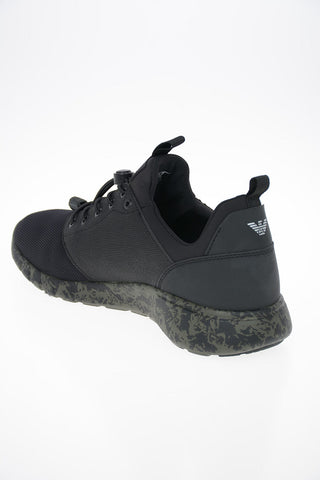 EA7 EMPORIO Mesh and Rubber Insert Sneakers
