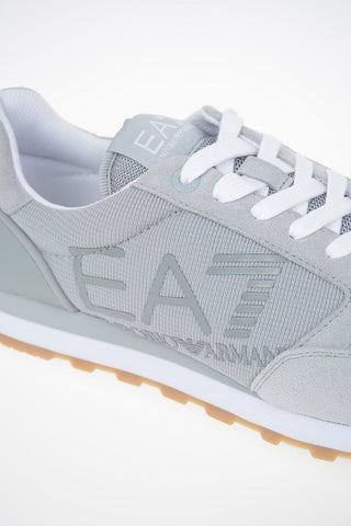 EA7 EMPORIO Fabric and Suede Leather Insert Sneakers