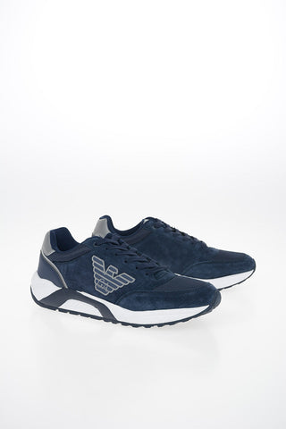 EA7 EMPORIO Sneakers in Pelle Scamosciata