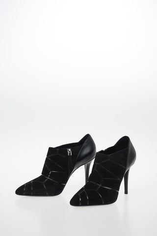 GIORGIO ARMANI 10cm Suede Leather Stiletto Heel Booties