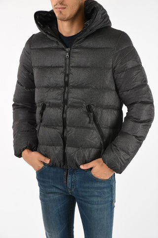 Waist Length Virgin Wool and Cashmere DIONISIO Down Jacket