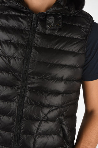 Hooded Sleeveless LICAONE Down Jacket