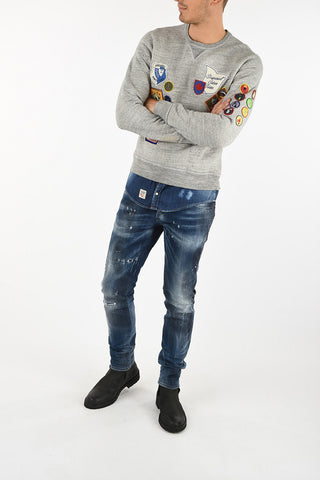 Felpa Girocollo FUCKED UP FIT Ricamata
