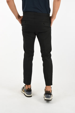 Pantalone Capri con Inserti in Seta