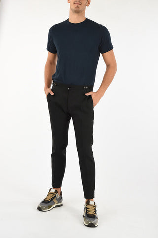 Pantalone Capri con Inserti in Seta
