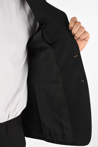 Virgin Wool Side Vents 2 Button Blazer
