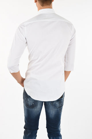 Camicia Button-Down manica a 3/4