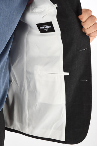 Virgin Wool Windowpane PARIS Suit