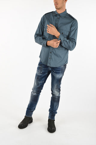 Semi Spread Collar Shirt