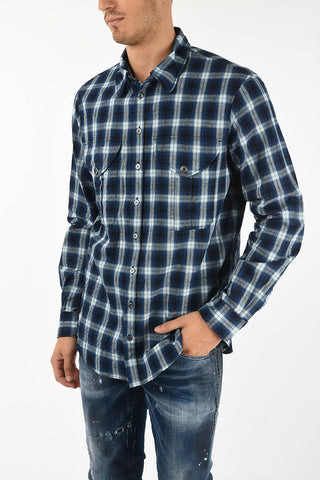Club Collar Tartan Check Shirt