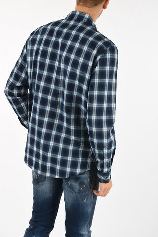 Club Collar Tartan Check Shirt