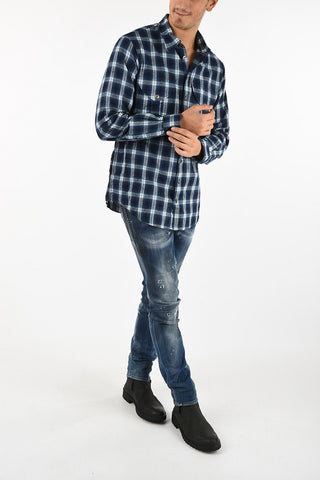 Club Collar Tartan Check Shirt