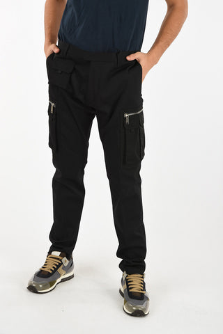 Virgin Wool No Hem Cargo Pants