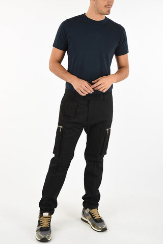Virgin Wool No Hem Cargo Pants