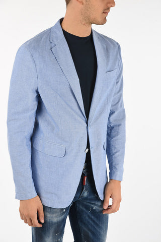 Center Vent Hopsack 2-Button Blazer