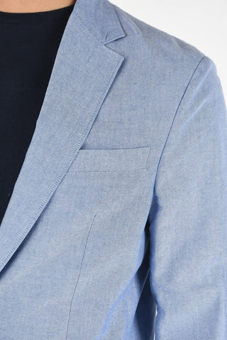 Center Vent Hopsack 2-Button Blazer
