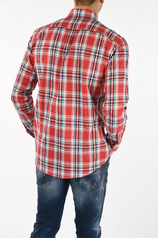 Button-Down Plaid Check Shirt