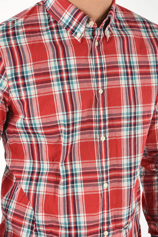 Button-Down Plaid Check Shirt