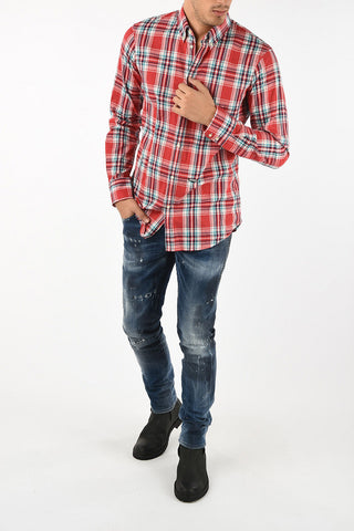 Button-Down Plaid Check Shirt