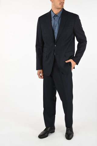 Virgin Wool Pinstriped ROMA Suit