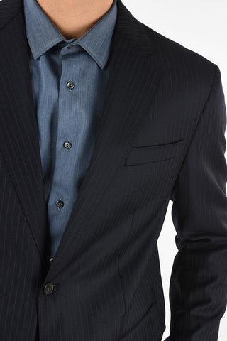 Virgin Wool Pinstriped ROMA Suit