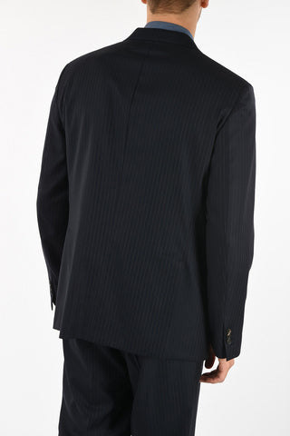 Virgin Wool Pinstriped ROMA Suit