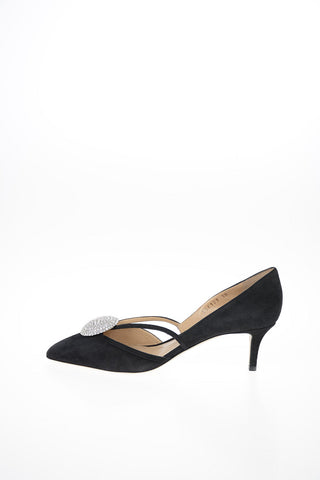GIORGIO ARMANI 6cm suede Leather D’Orsay Pumps