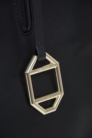 COLLEZIONI Leather Top Handle Bag