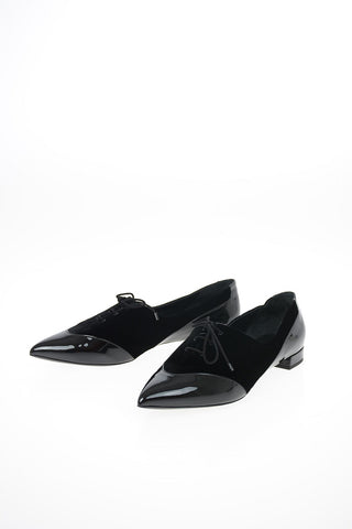 GIORGIO ARMANI velvet Point Toe D’orsay flats