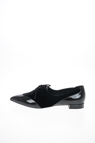 GIORGIO ARMANI velvet Point Toe D’orsay flats