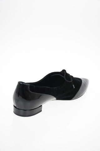 GIORGIO ARMANI velvet Point Toe D’orsay flats