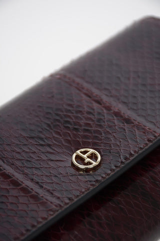 GIORGIO ARMANI Snake Skin Wallet