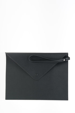GIORGIO ARMANI Embossed Leather Wristlet