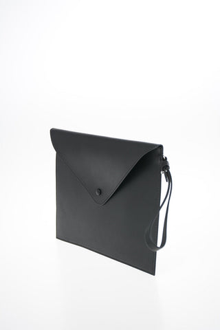 GIORGIO ARMANI Embossed Leather Wristlet