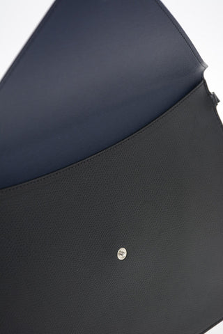 GIORGIO ARMANI Embossed Leather Wristlet